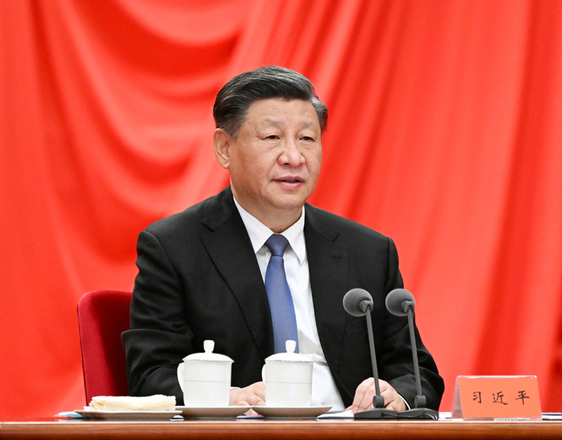 1月9日，中共中央總書記、國家主席、中央軍委主席習近平在中國共產(chǎn)黨第二十屆中央紀律檢查委員會第二次全體會議上發(fā)表重要講話。新華社記者 李學仁 攝